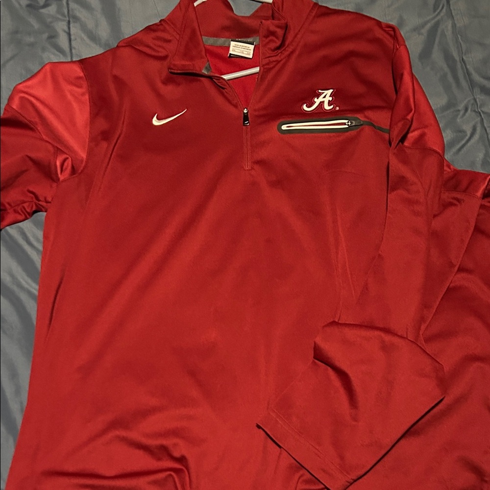 Nike Crimson Quarter-Zip Top